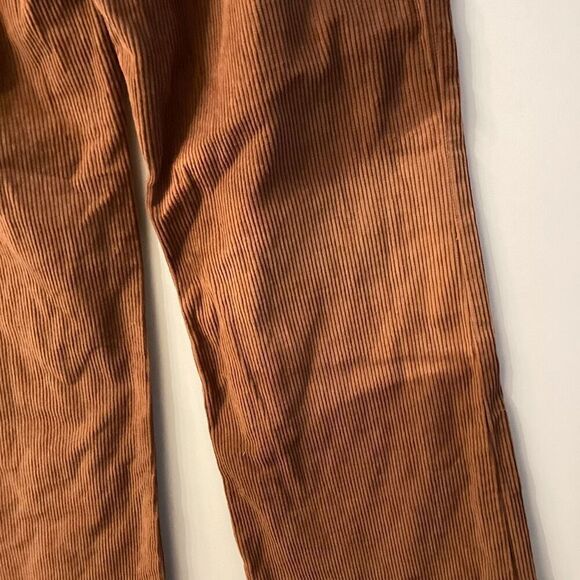 Reformation Mick High Rise Corduroy Wide Leg Pants Brown - Picture 9 of 13